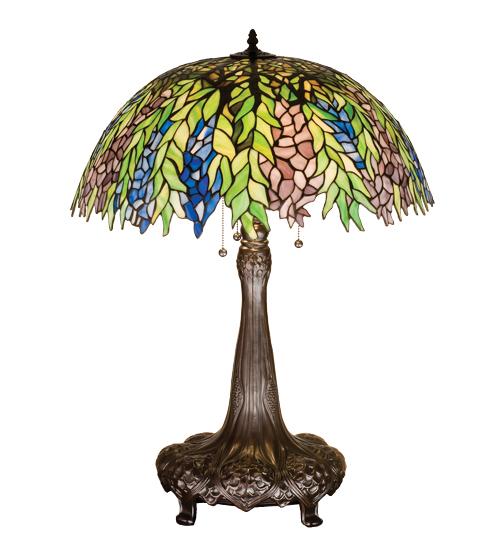 31&#34;H Tiffany Honey Locust Table Lamp