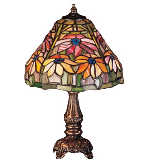 13&#34; High Tiffany Poinsettia Mini Lamp