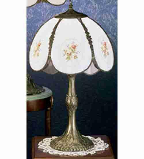 22&#34;H Rose Bouquet Table Lamp