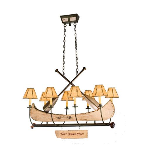 48&#34;L Personalized Canoe 8 LT Chandelier