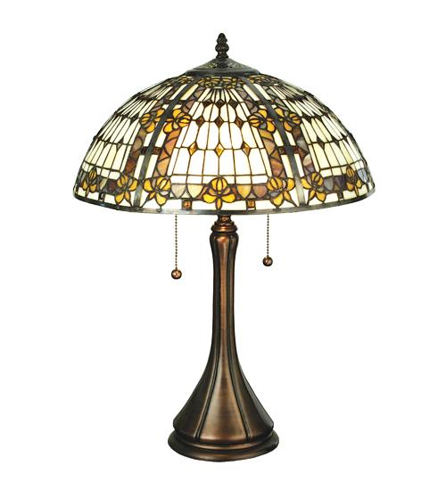 22.5&#34;H Fleur-de-lis Table Lamp