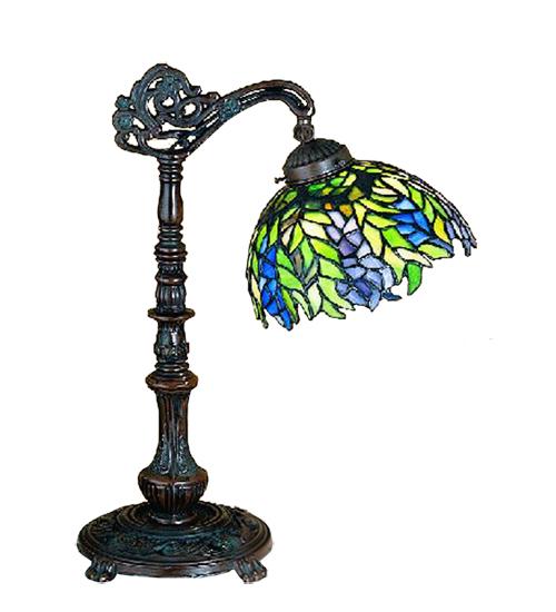 19&#34;H Tiffany Honey Locust Desk Lamp