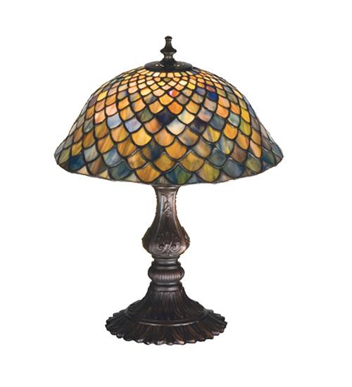 15&#34;H Tiffany Fishscale Accent Lamp