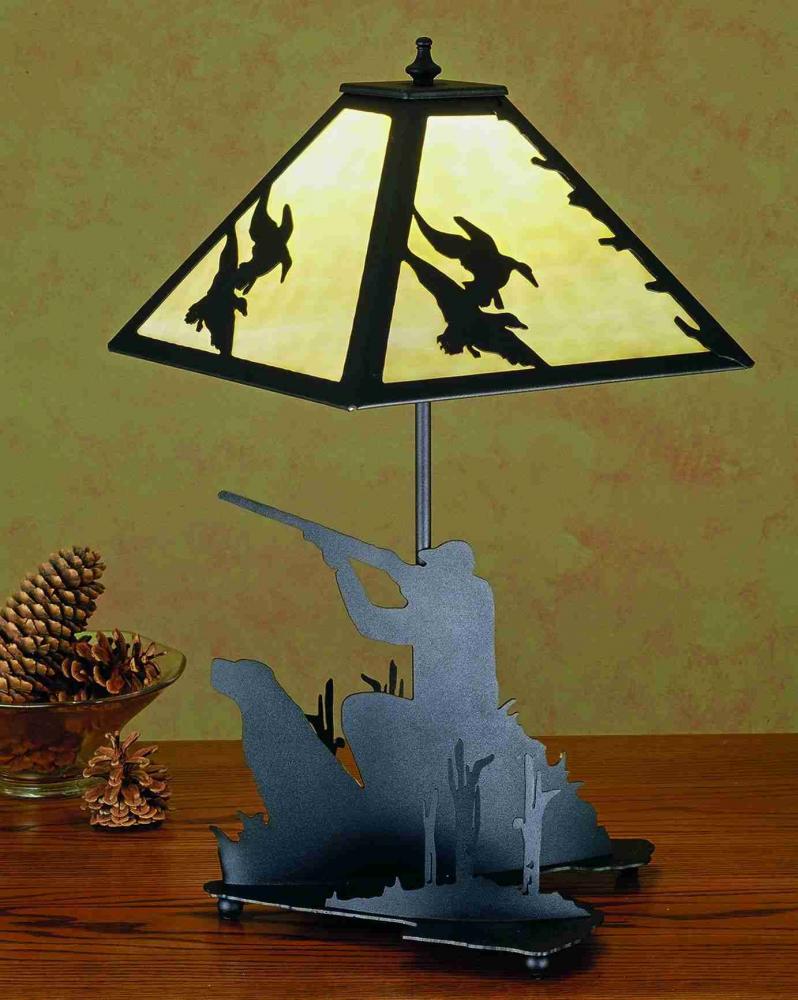 20&#34;H Duck Hunter W/Dog Table Lamp