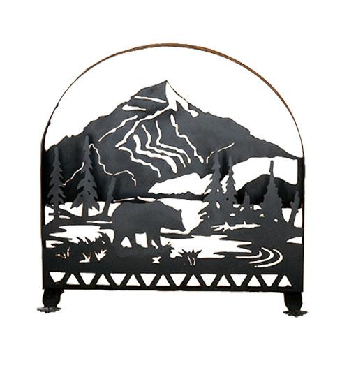 30&#34;W X 30&#34;H Bear Creek Arched Fireplace Screen