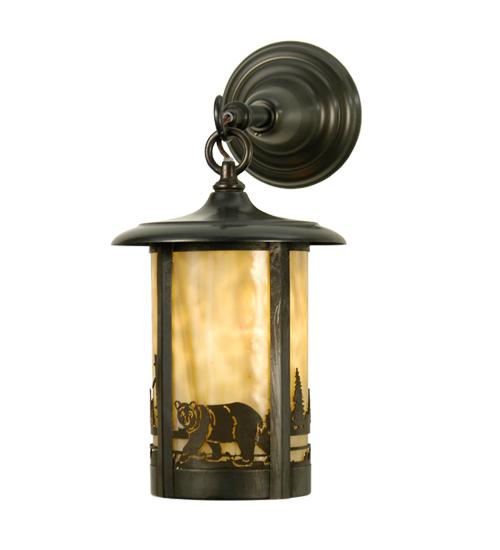 8&#34;W Fulton Bear Creek Hanging Wall Sconce