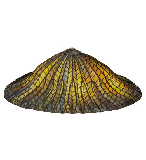 24&#34; Wide Tiffany Lotus Leaf Shade