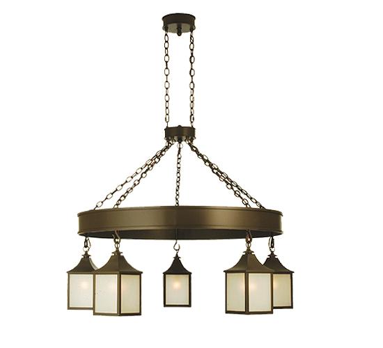 48&#34;W Bigfork 5 LT Lantern Chandelier