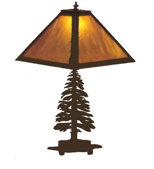 21&#34;H Tall Pines Table Lamp