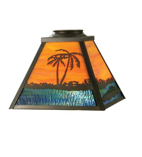 12&#34;Sq Alligator Shade