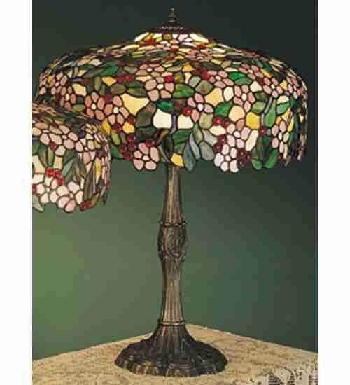 26&#34; High Tiffany Cherry Blossom Table Lamp