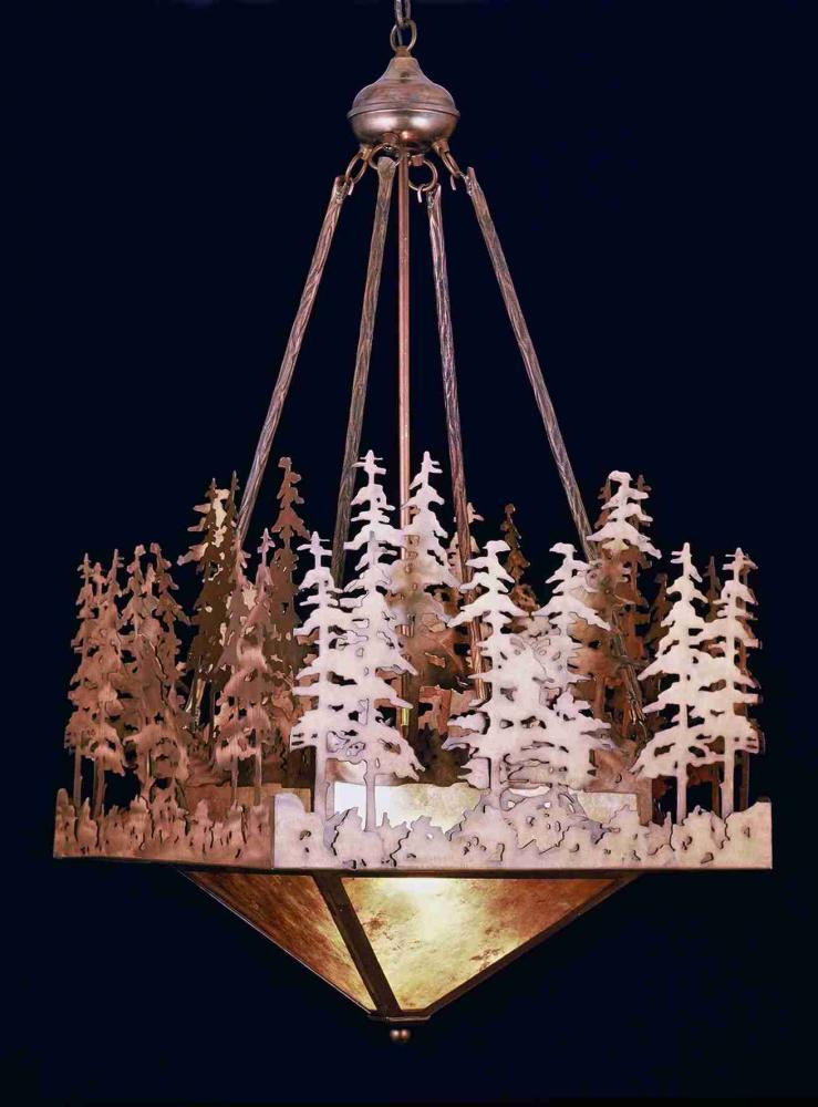 20&#34; Square Pine Lake Inverted Pendant