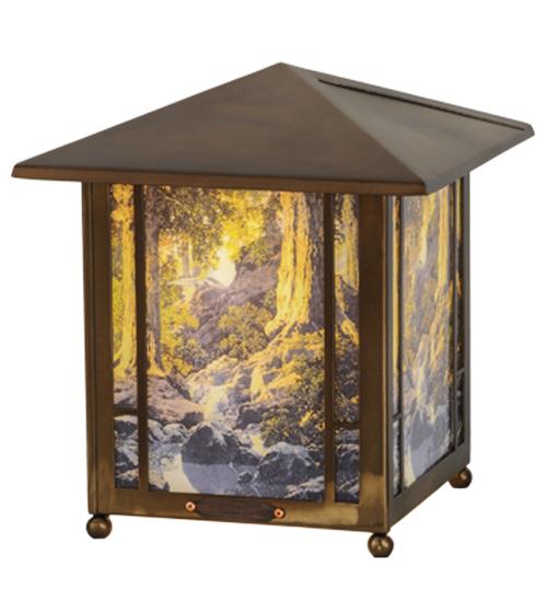 13&#34; High Maxfield Parrish The Glen Lantern Accent Lamp