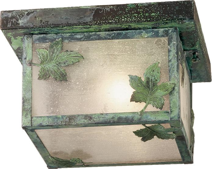 10&#34;Sq Hyde Park Maple Leaf Flushmount