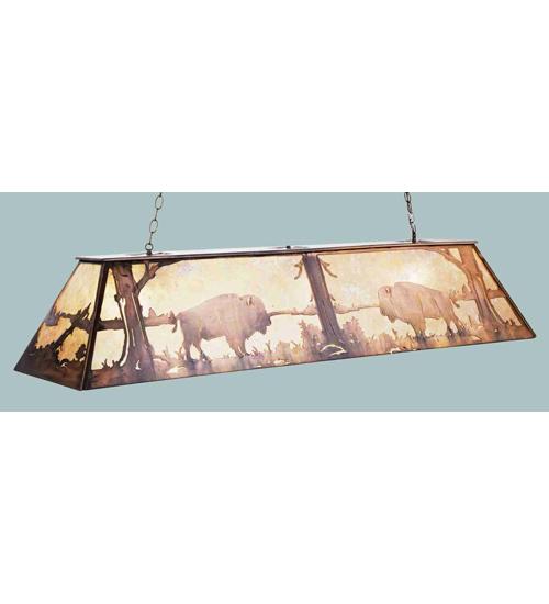 72&#34; Long Buffalo at Lake Oblong Pendant