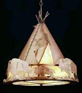 20&#34;W Teepee w/ Buffalo Pendant