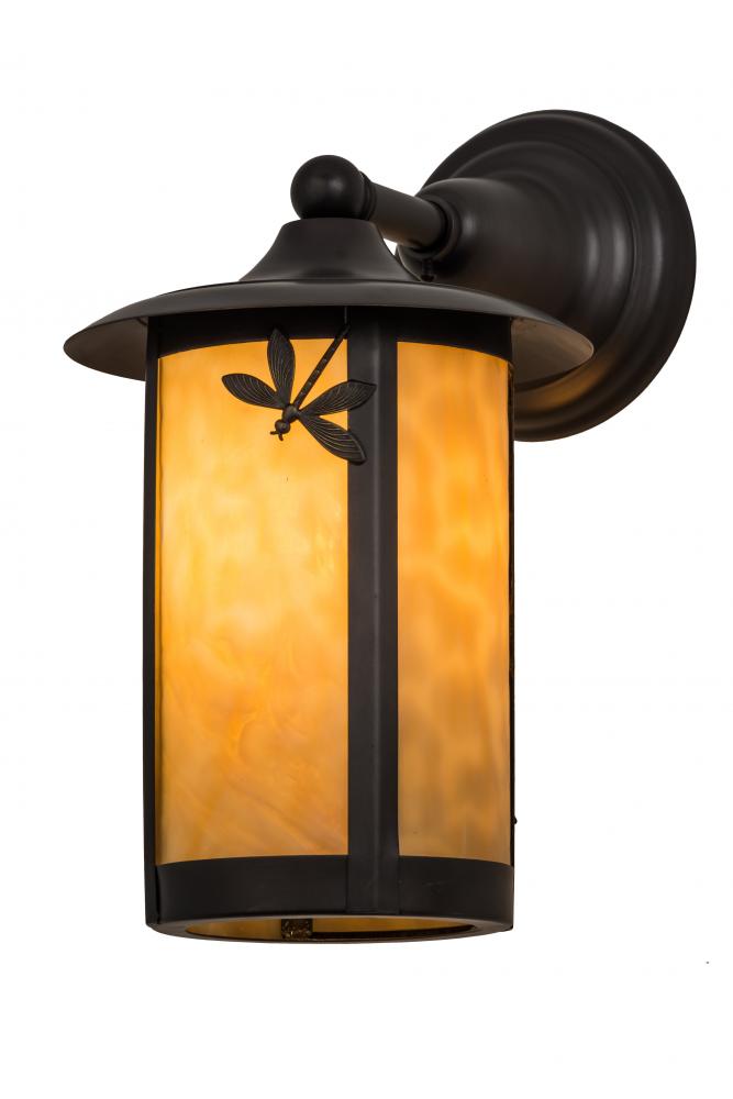 8&#34; Wide Fulton Dragonfly Solid Mount Wall Sconce