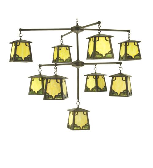 55&#34;Wide Kirkpatrick 9 Light Chandelier