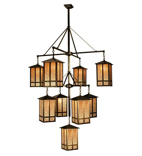 48&#34;W Church Street 9 LT Hanging Lantern Chandelier