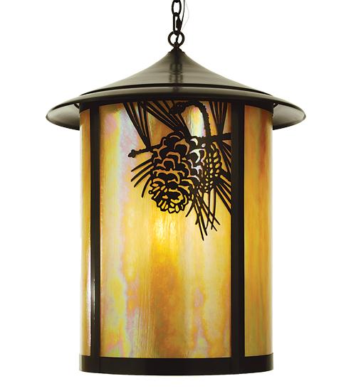 24&#34;W Fulton Winter Pine Lantern Pendant