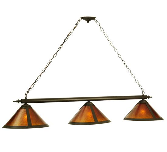 60&#34; Long Sutter 3 Light Island Pendant