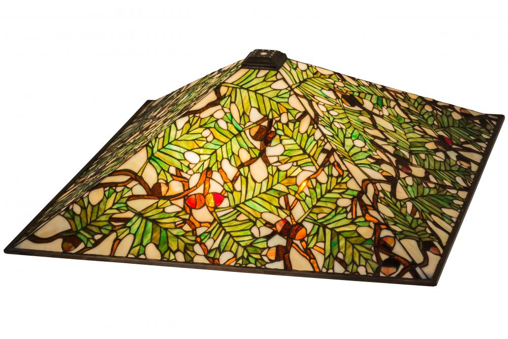 26&#34;Sq Acorn & Oak Leaf Shade