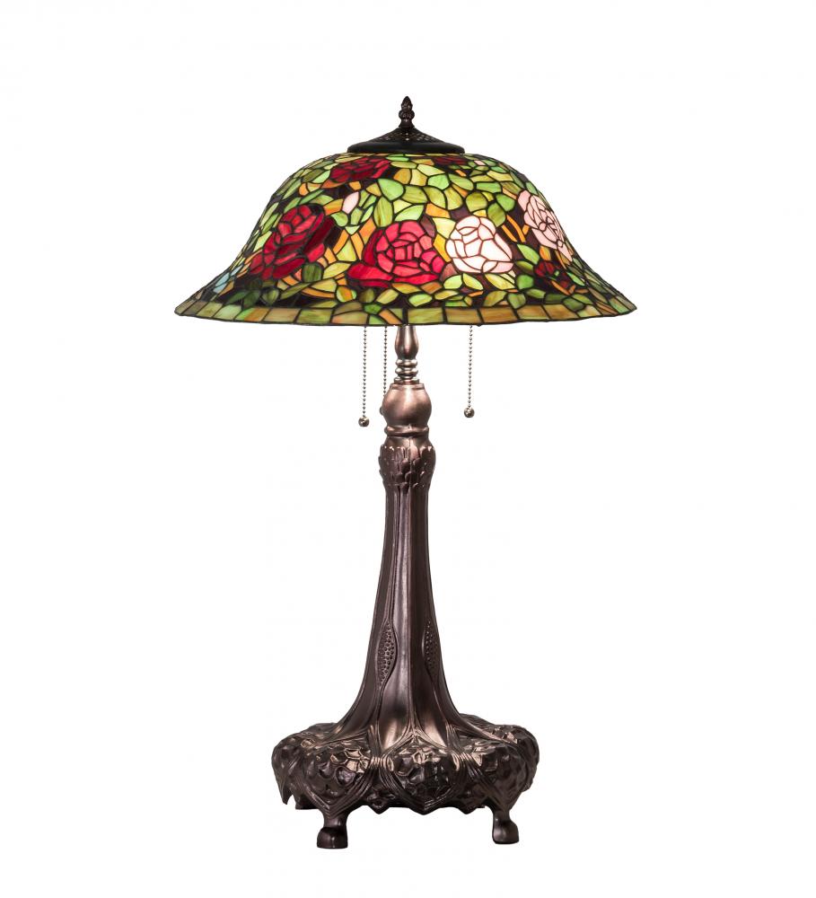 31&#34; High Tiffany Rosebush Table Lamp