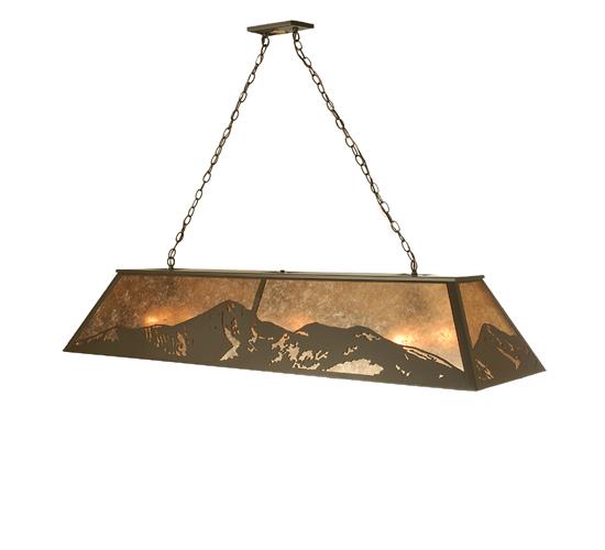 61&#34; Long Mountain Range Oblong Pendant