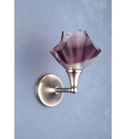 10&#34; Wide Handkerchief Chambord Swirl Wall Sconce