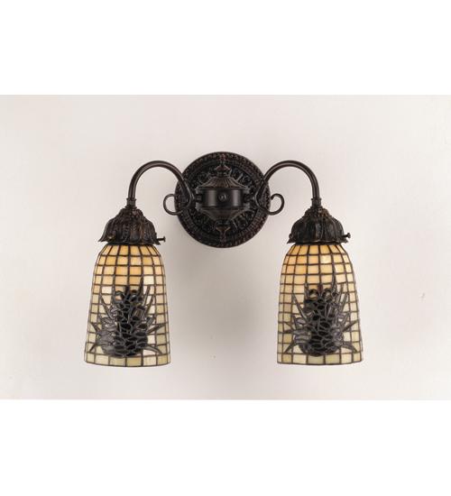 14.5&#34; Wide Pine Barons 2 LT Wall Sconce