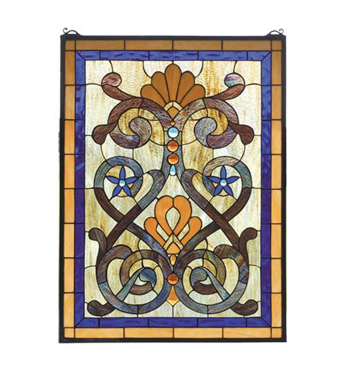 20&#34;W X 27&#34;H Mandolin Stained Glass Window