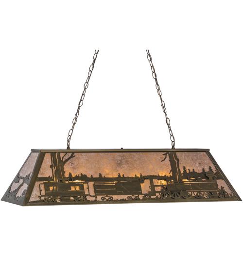 48&#34;L Train Oblong Pendant