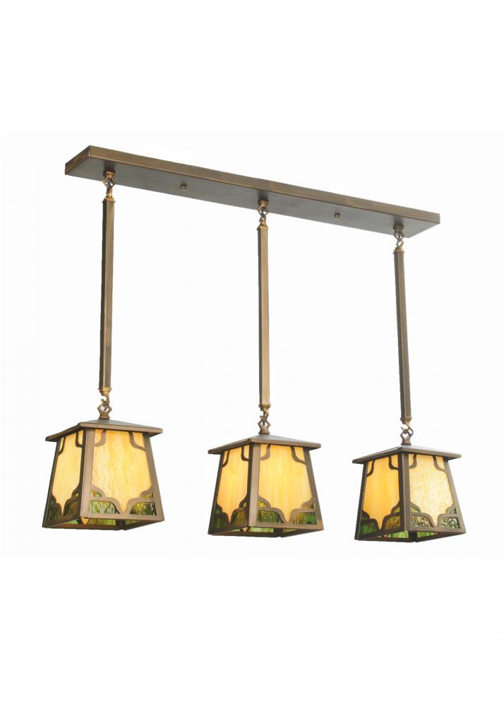 37&#34; Long Kirkpatrick 3 Light Island Pendant