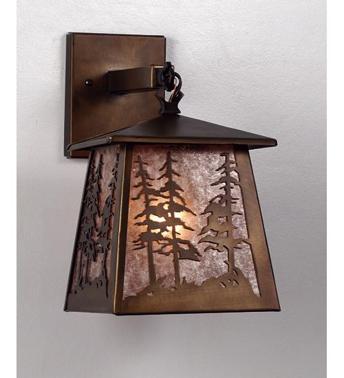 7&#34;W Tall Pines Hanging Wall Sconce