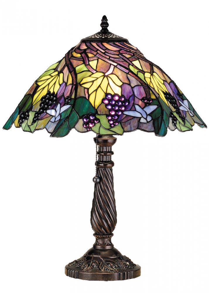 22&#34; High Spiral Grape Table Lamp