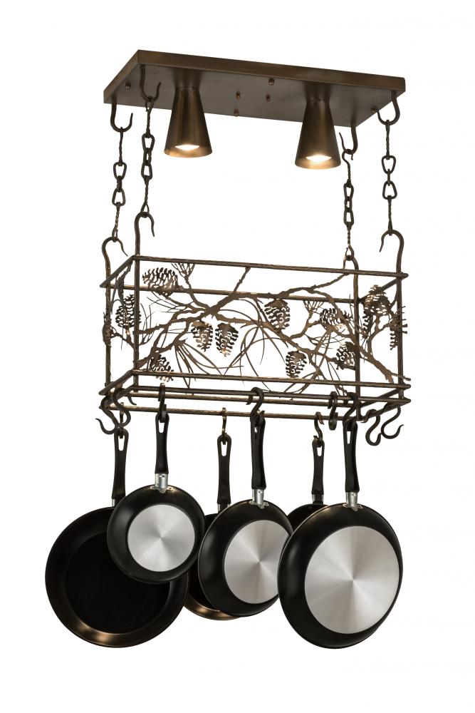 24&#34;L Whispering Pines Pot Rack