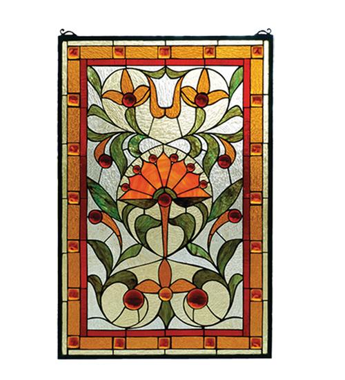 20&#34;W X 30&#34;H Picadilly Stained Glass Window