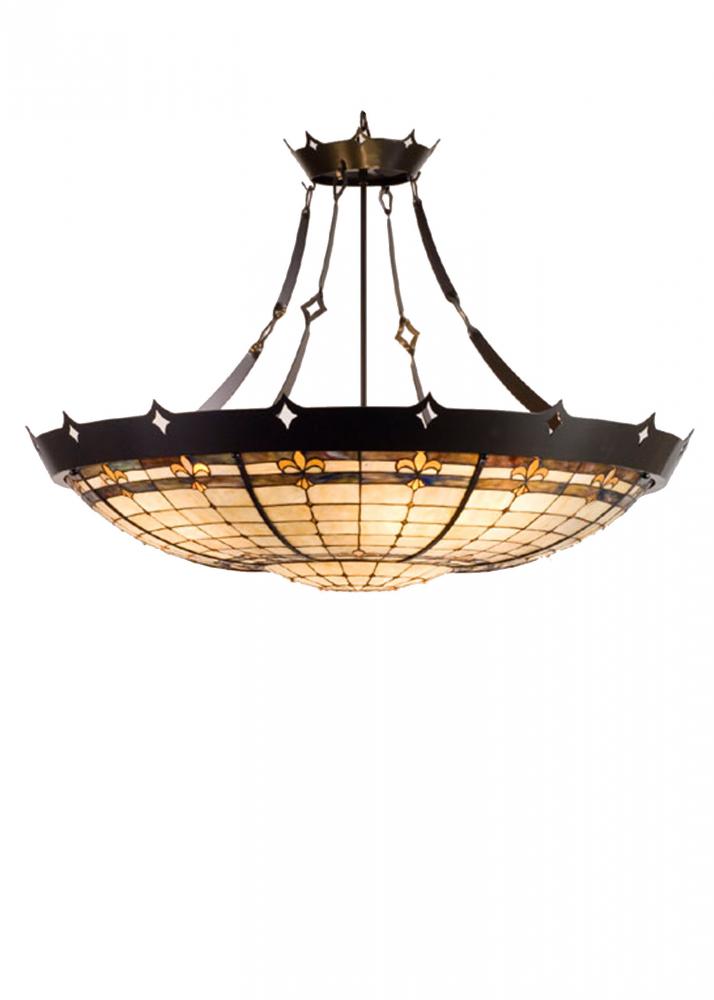 40&#34; Wide Fleur-de-Lite Inverted Pendant