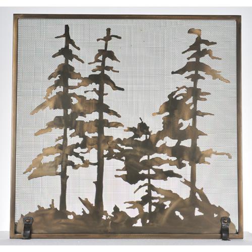 34&#34;W X 33&#34;H Tall Pines Fireplace Screen