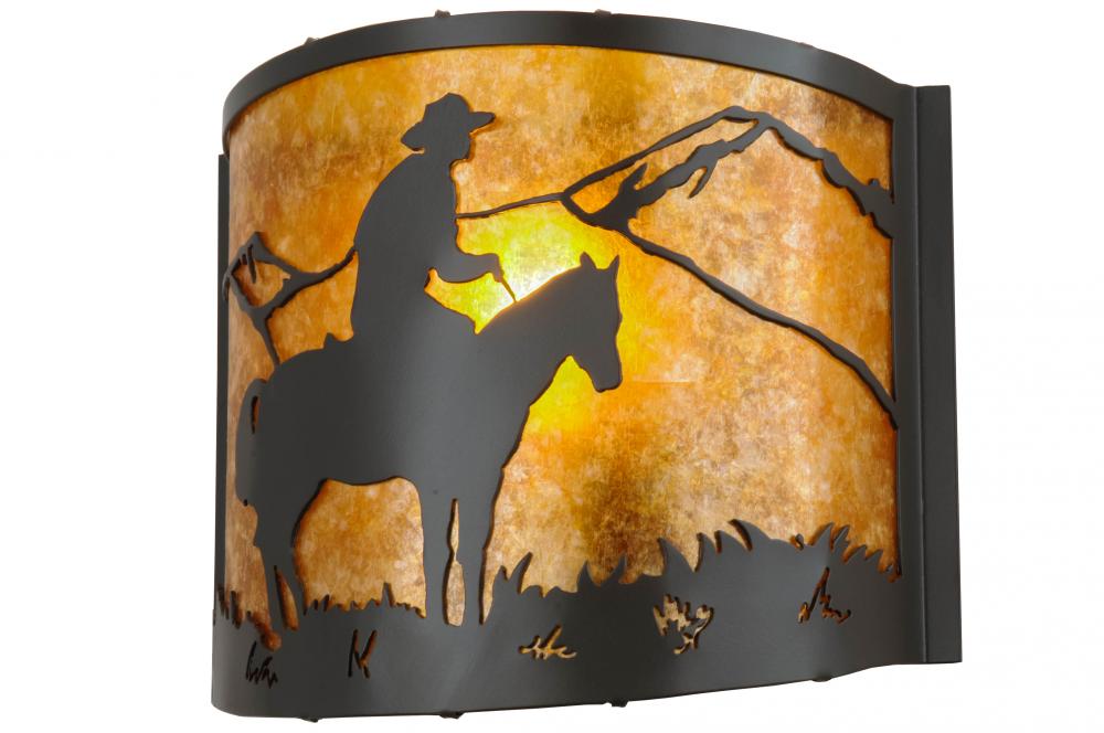 12&#34;W Cowboy Wall Sconce