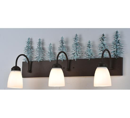 28&#34; Wide Tall Pines 3 Light Vanity Light