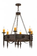 Meyda Green 115167 - 36"W Calandra 6 LT Chandelier