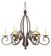 Meyda Green 115990 - 28" Wide Squire 6 Light Chandelier