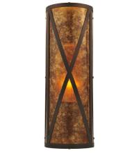 Meyda Green 117850 - 7"W Saltire Craftsman Wall Sconce