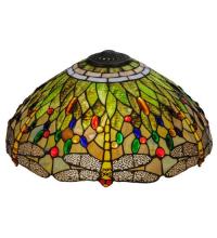 Meyda Green 118846 - 18"W Tiffany Hanginghead Dragonfly Shade