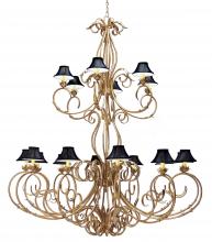 Meyda Green 120320 - 84" Wide Alexandria 18 Light Two Tier Chandelier