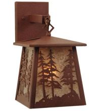 Meyda Green 121598 - 7"W Stillwater Tall Pines Hanging Wall Sconce