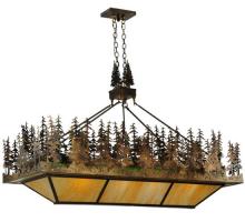 Meyda Green 127596 - 60"L Pine Lake Oblong Inverted Pendant