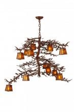 Meyda Green 147616 - 48"W Pine Branch 12 LT Chandelier