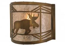 Meyda Green 148035 - 11"W Lone Moose Wall Sconce